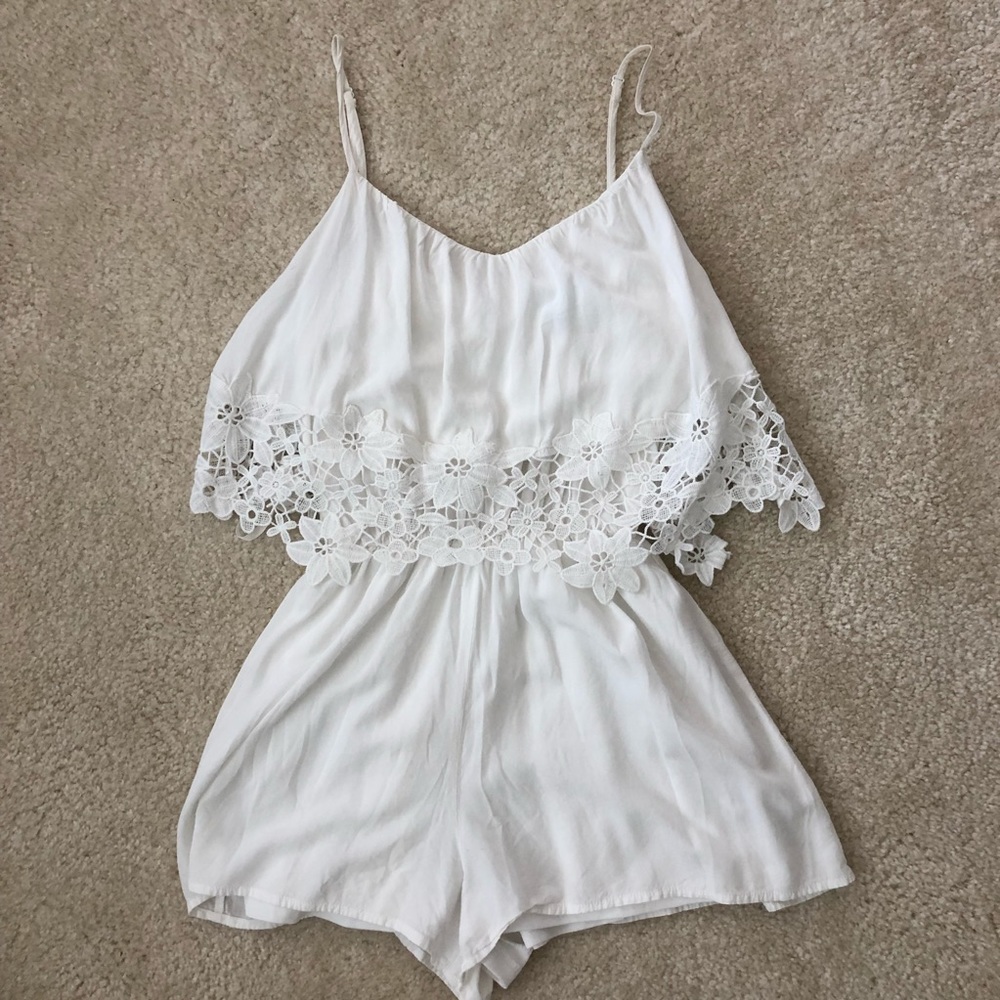 Boutique White Romper (S)